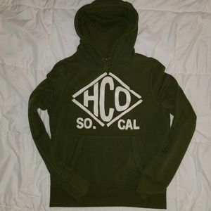 Hollister green hoodie